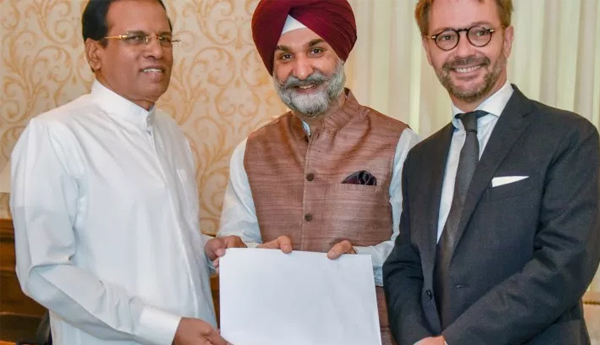 Indian PM Modi & French President Macron invite President Sirisena to Solar Alliance Conference