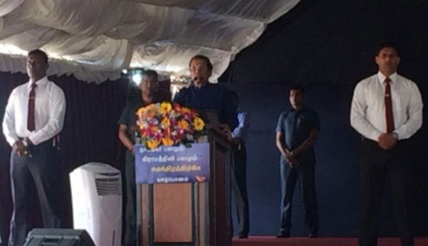 President Maithripala Srisena Addresses a Political Rally in Jaffna