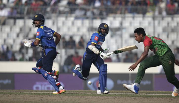 Srilanka won by 6 wickets at Dhaka