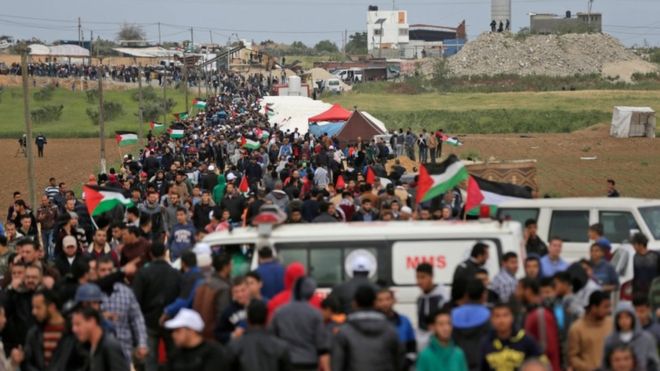 Shelling Kills Palestinian in Gaza as Border Protest Starts
