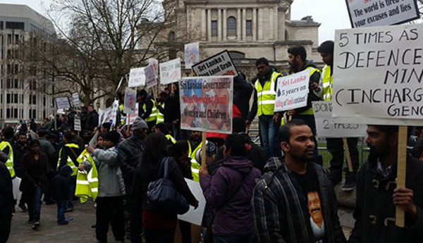 Protest Demonstration Against President in London