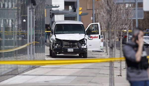 Toronto Van: Ten Dead & 15 Injured as Pedestrians are Hit