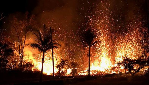 Hawaii Volcano Destroys 21 Homes, Spews Lava 200 Feet in Air