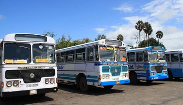 Private Bus Strike on Katunayake -Colombo Route  