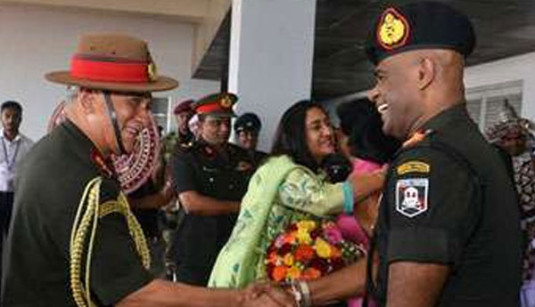 Indian Army Chief  Arrives in Sri Lanka