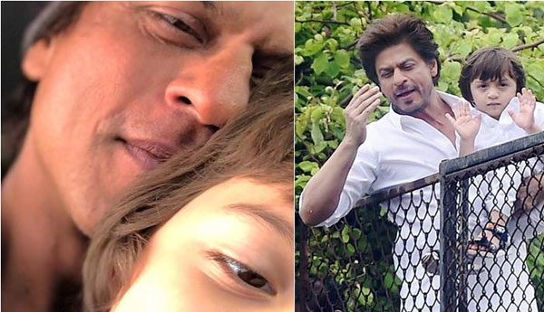 Shah Rukh Khan Shares Photo with Abram as He Wishes Eid Mubarak.