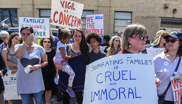 Democrats, Activists Rally against Donald Trump’s Family Separation Policy.