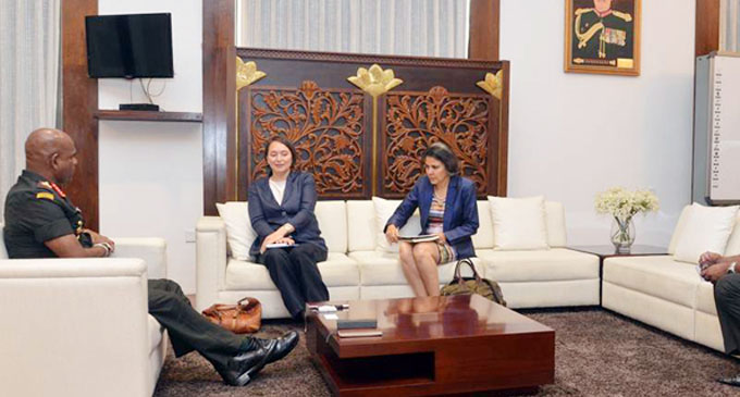 Asia-Pacific Director at UN Dept. of Political Affairs hold talks with Army Commander