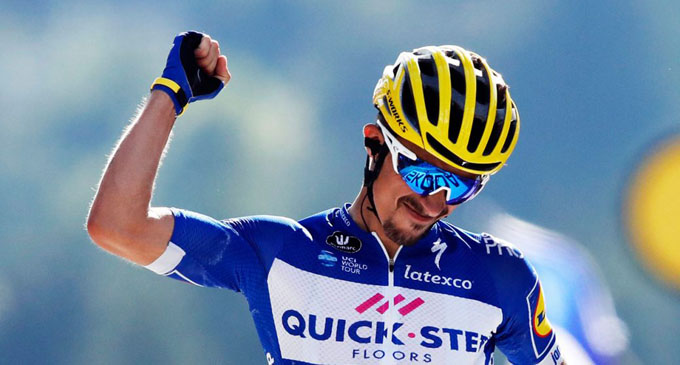 Alaphilippe wins stage 10 of Tour de France