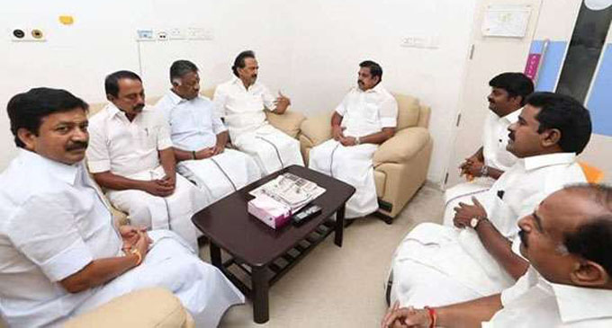 President’s Representatives visit Karunanidhi