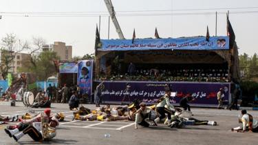24 killed in attack on Iranian military parade