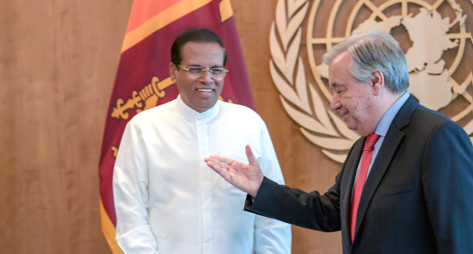 “We will continue to support Sri Lanka” – UN Secretary General assures President