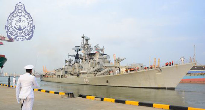 Indian Naval Ship sets sail from Colombo Harbour