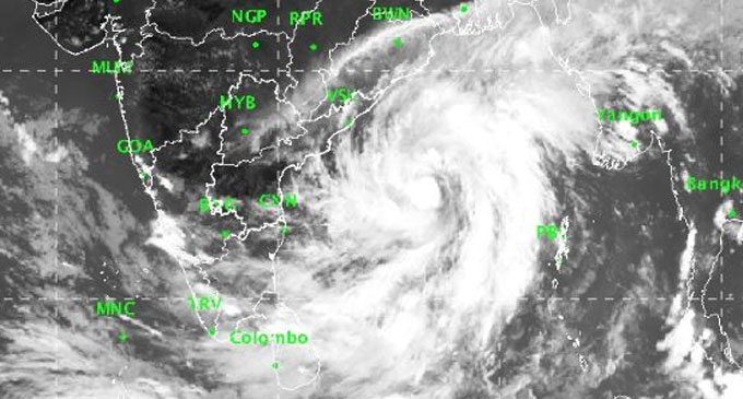 Cyclonic Storm “TITLI” located 1000km away from Trincomalee – Department of Meteorology