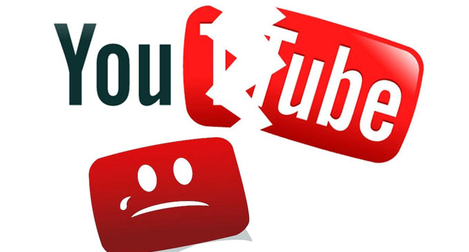 YouTube users reporting outages around the world