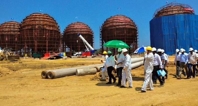 Chinese company-constructed LPG Terminal at Hambantota Port completed