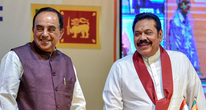 Swamy wants Sri Lankan Tamil leaders to work with Premier Rajapaksa Swamy wants Sri Lankan Tamil leaders to work with Premier Rajapaksa