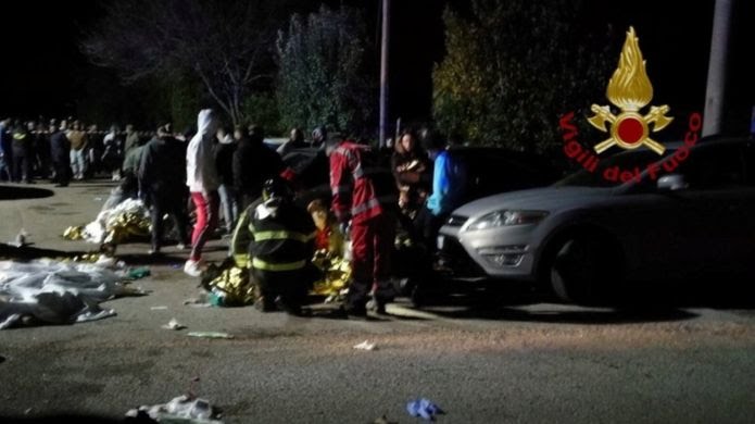 Italy nightclub stampede kills six and injures 100