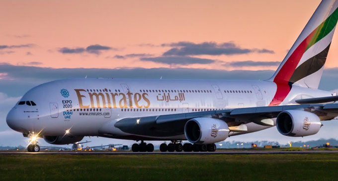 Emirates Airbus A380 lands at BIA due to medical emergency