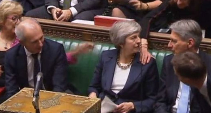 Theresa May suffers three Brexit defeats in Commons