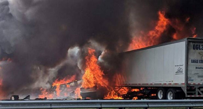 Seven killed after fiery crash, fuel spill on Florida highway Seven killed after fiery crash, fuel spill on Florida highway