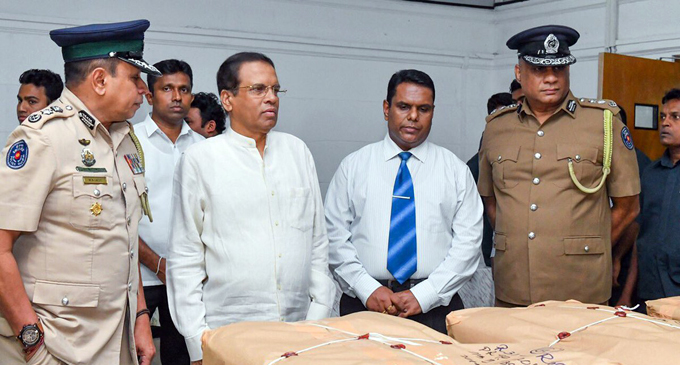 President commends PNB, STF for seizing the largest ever heroin haul in Sri Lanka President commends PNB, STF for seizing the largest ever heroin haul in Sri Lanka
