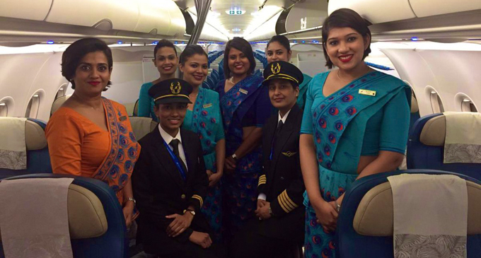 SriLankan Airlines operates first all-female crew flight