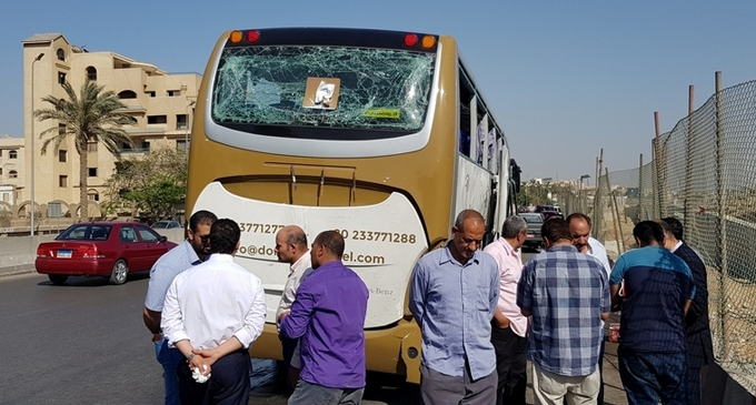 At least 17 injured in Egypt tourist bus blast