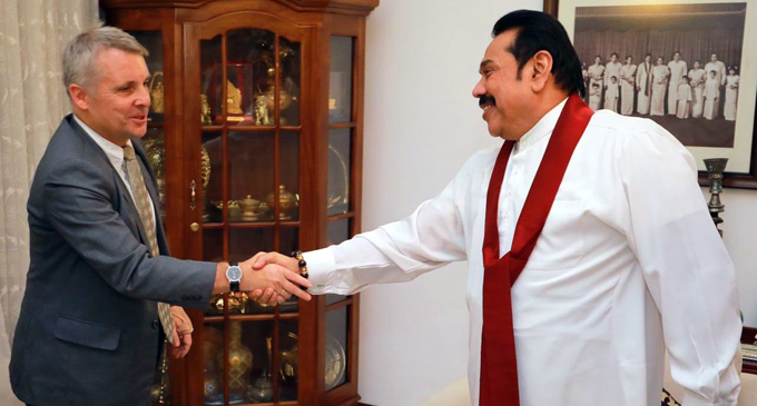 “Opposition will support moves to maintain peace” – Mahinda assures Germany
