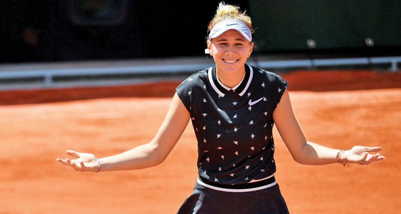 Teenager Anisimova stuns Halep to set up Barty semi-final Teenager Anisimova stuns Halep to set up Barty semi-final