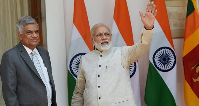 Narendra Modi thanks Premier Ranil for hospitality during his visit