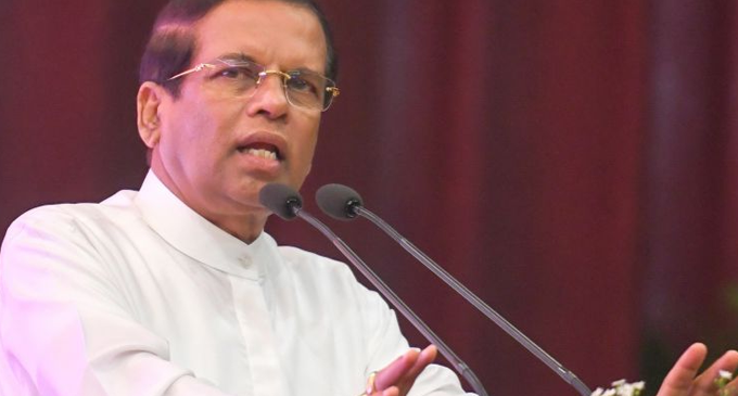 15% of Lankans suffering from malnutrition -President Sirisena