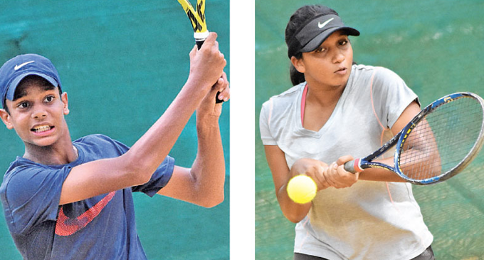 Thehan and Oneli bag U16 single titles Thehan and Oneli bag U16 single titles