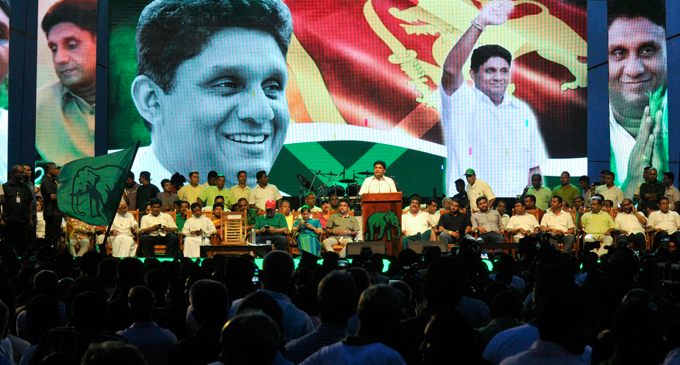 Sajith’s inaugural rally at Galle Face today; Large number of supporters expected to attend