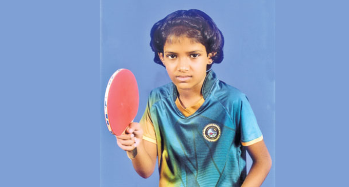 Pabara Maneesha table-tennis star in the making Pabara Maneesha table-tennis star in the making