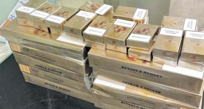 Individual arrested with 43,600 foreign cigarettes