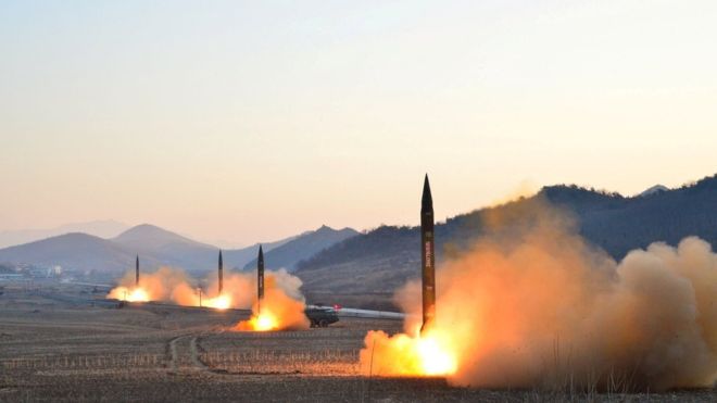North Korea fires unidentified projectiles into Sea of Japan – [PHOTOS]