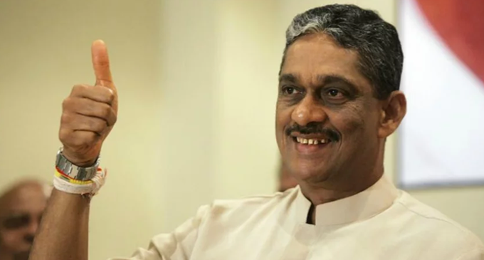 Sarath Fonseka agrees with Cardinal’s statement