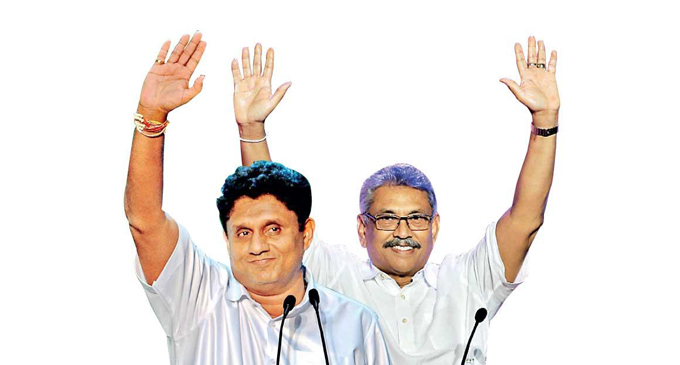 Sajith and Gotabaya cast their votes