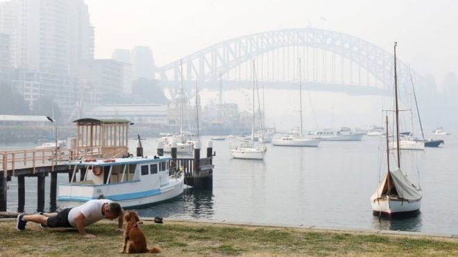 Sydney smoke: Australia fires send haze over Sydney and Adelaide