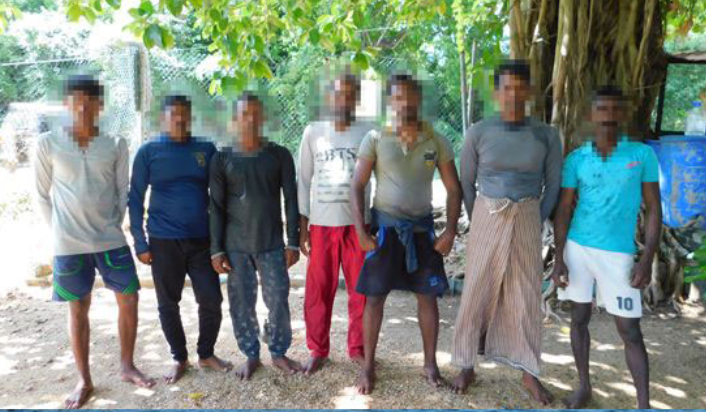 Seven arrested for illegal fishing in Nilaveli