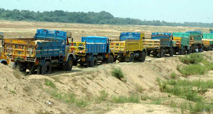 Permits to transport of granite, sand and soil abolished