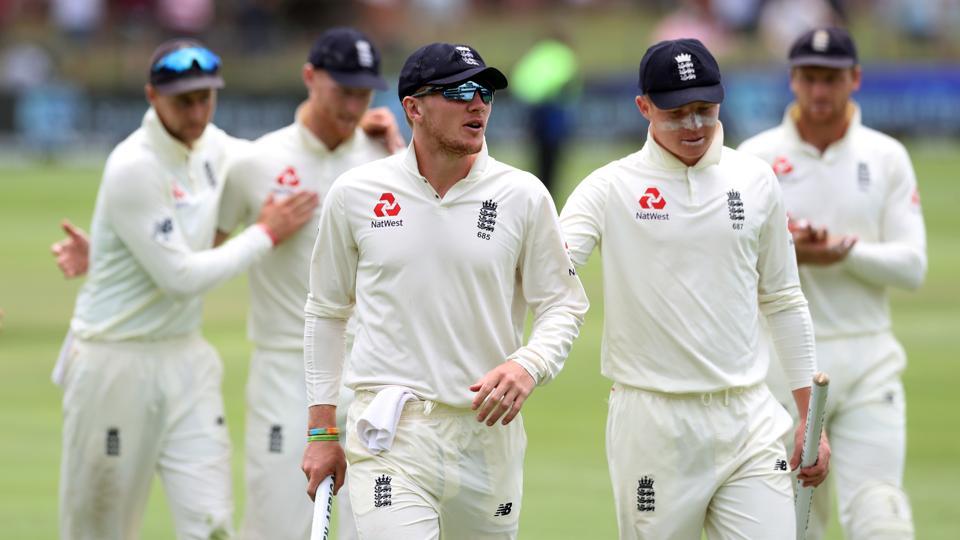 England celebrate innings win over South Africa