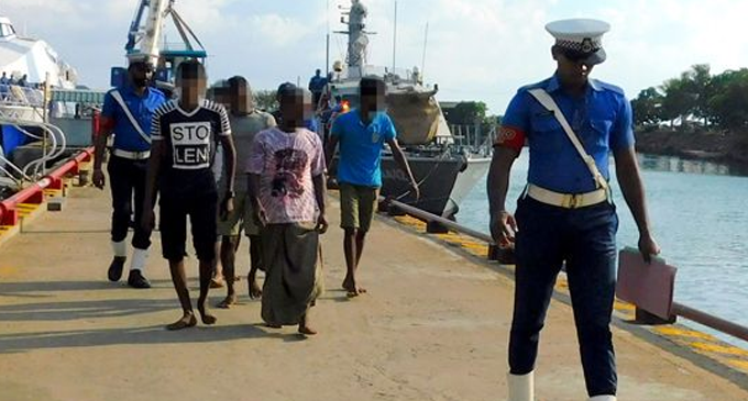 Navy apprehends a trawler transferring Kerala cannabis in the seas off Galle