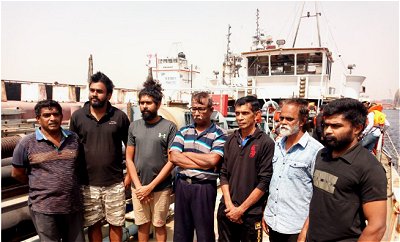 Nigerian Navy arrests 7 Lankans for oil bunkering