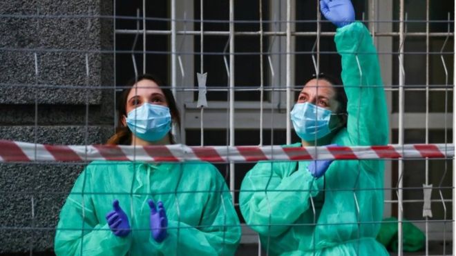 Coronavirus: Spanish deaths fall for fourth consecutive day