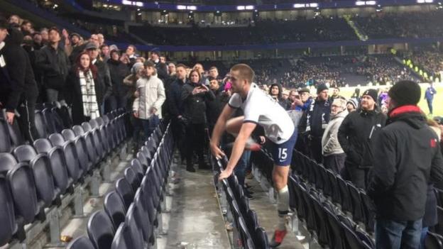 Eric Dier charged by FA after confronting fan