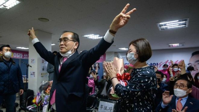 North Korean defector becomes first to win South Korea parliamentary seat North Korean defector becomes first to win South Korea parliamentary seat