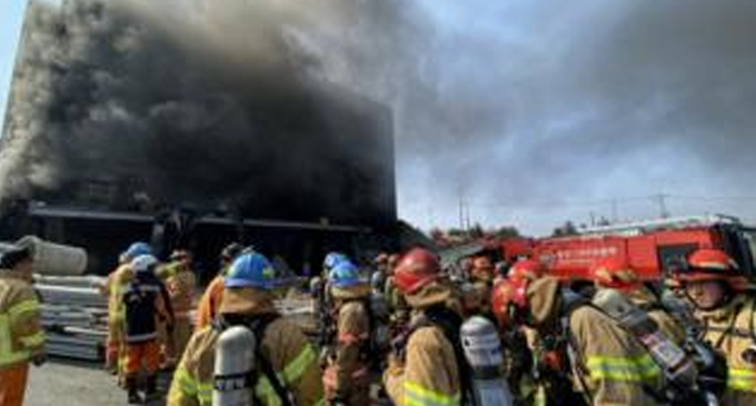 Dozens killed in warehouse blaze in South Korea Dozens killed in warehouse blaze in South Korea