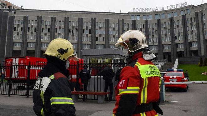 Five Covid-19 patients die in Russia hospital fire